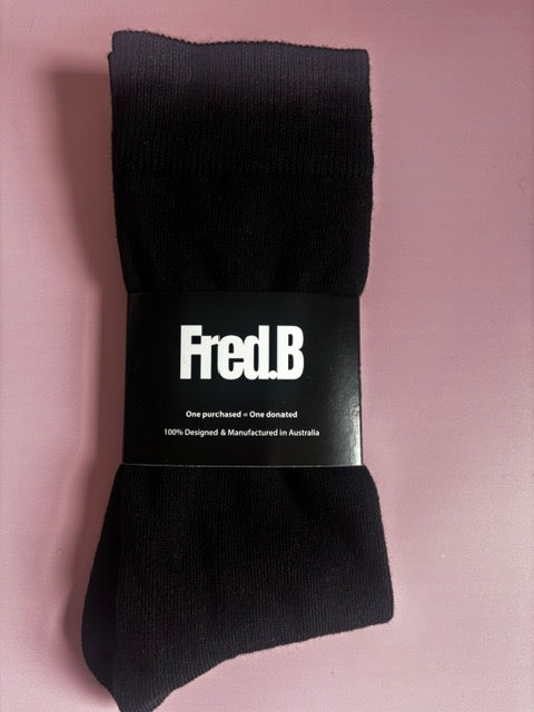 Black dress socks