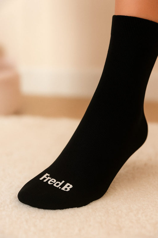 The Boardroom — Black Crew Socks